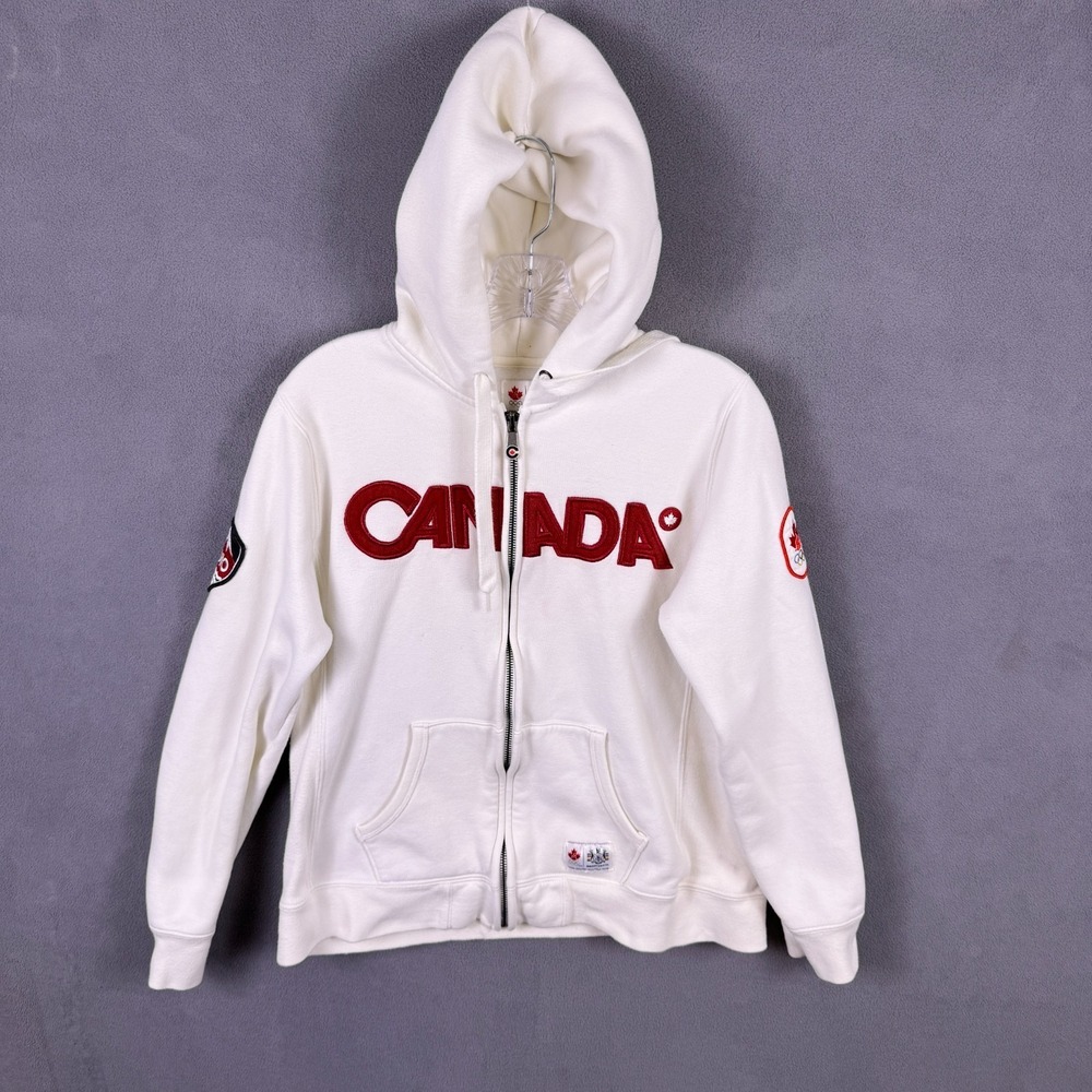 Team Canada Olympic Zip Up Hoodie Womens L‎ Hudson's Bay Official Canada Made